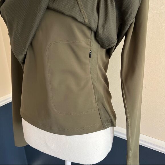 Outdoor Voices Frostknit Pullover Hoodie in Olive Green NEW Size Small - Picture 10 of 13